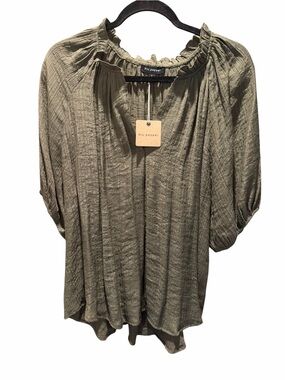 Blu Pepper Olive-Style Gathered Neck Tunic